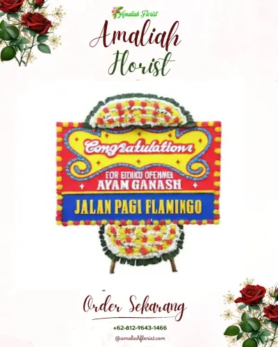 Bunga Papan Congratulation di Sukra Wetan